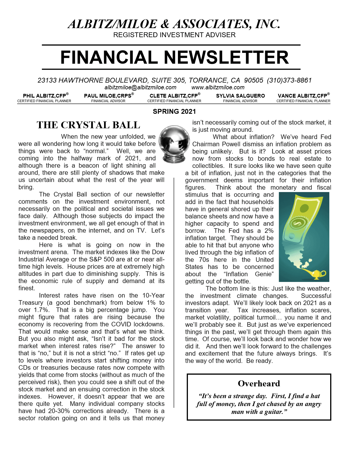 Am Spring 2021 Financial Newsletter 1