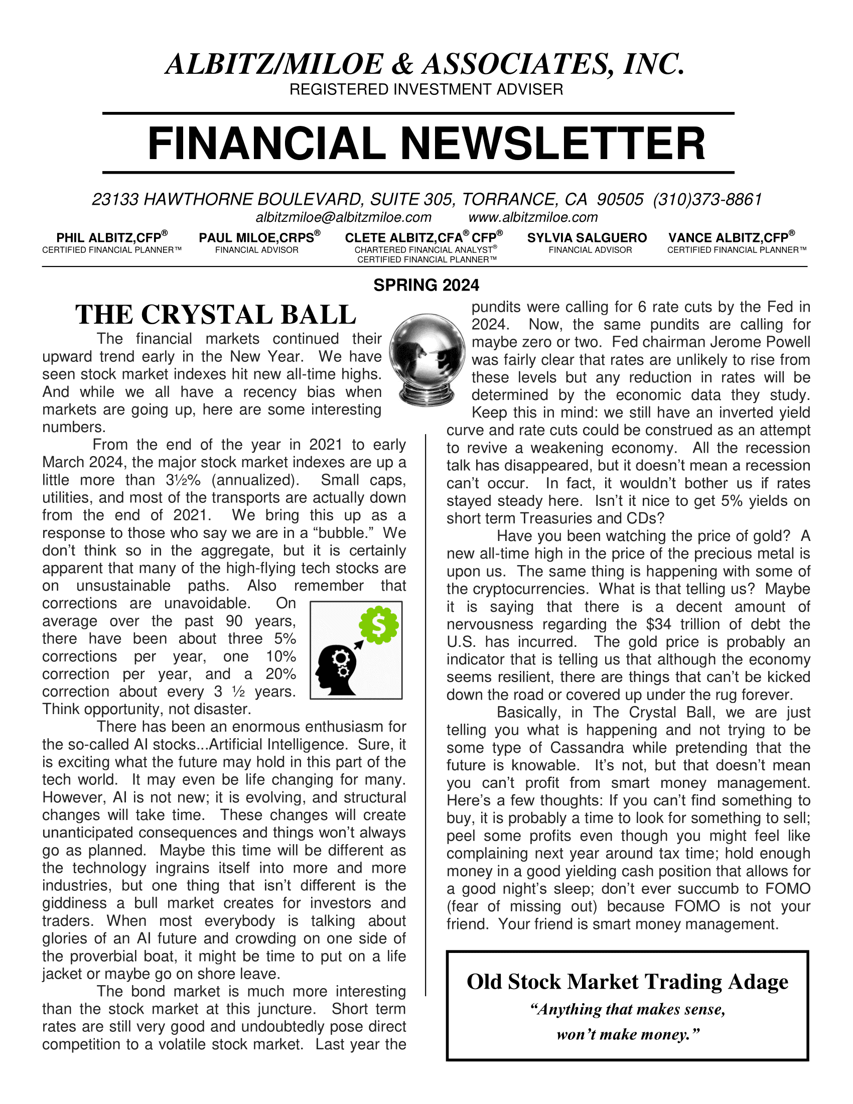 Am Spring 2024 Newsletter